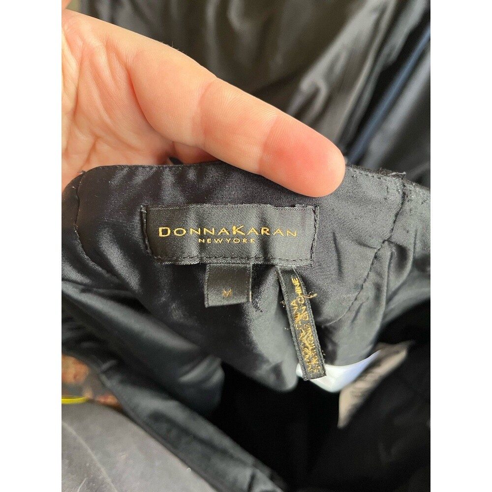 Donna Karan Black Stretch Leggings Women Medium - Picture 4 of 5